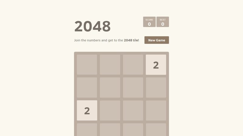 2048 — Main Game Teka-Teki Online Percuma Tanpa Download